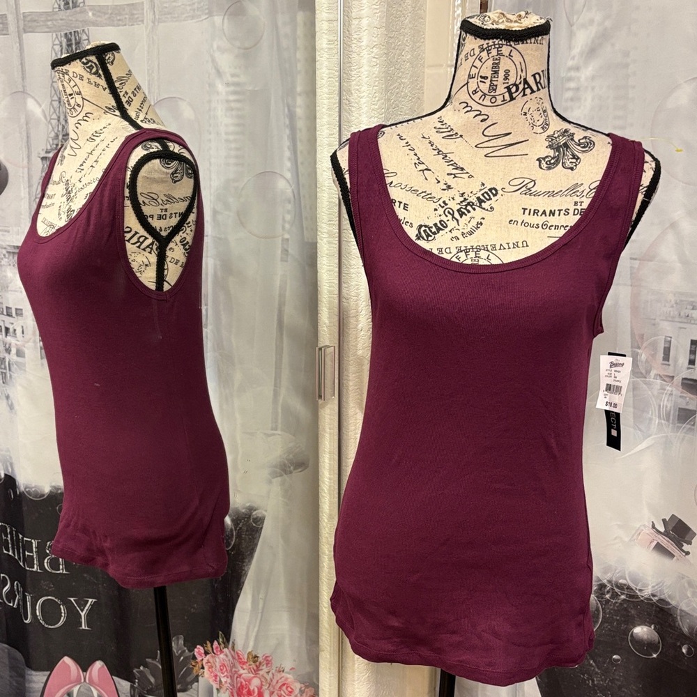 NWT Architect Plum Scoop Neck Tank Top